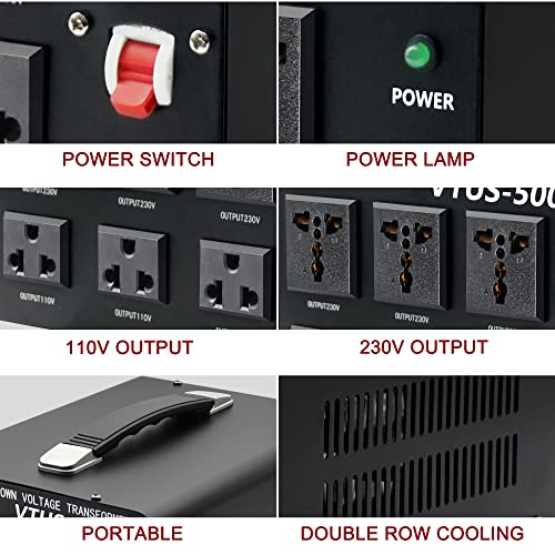 Convertidor de transformador de voltaje de 3000W convertidor de 110-120 V a 220-240 V y de 220-240 V a 110-120 V