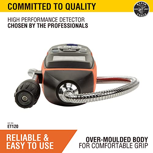 Klein Tools Detector de fugas de gas ET120 probador de fugas de gas cuello de cisne rango de 50 a 10,000 ppm