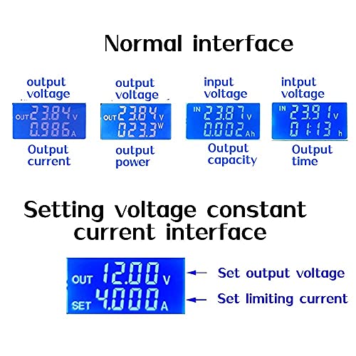 DC Buck Boost Converter Regulador de voltaje variable 0.5-30V 4A 5V 6V 12V 24V Módulo de alimentación Ajustable Voltaje Regulado Laboratorio
