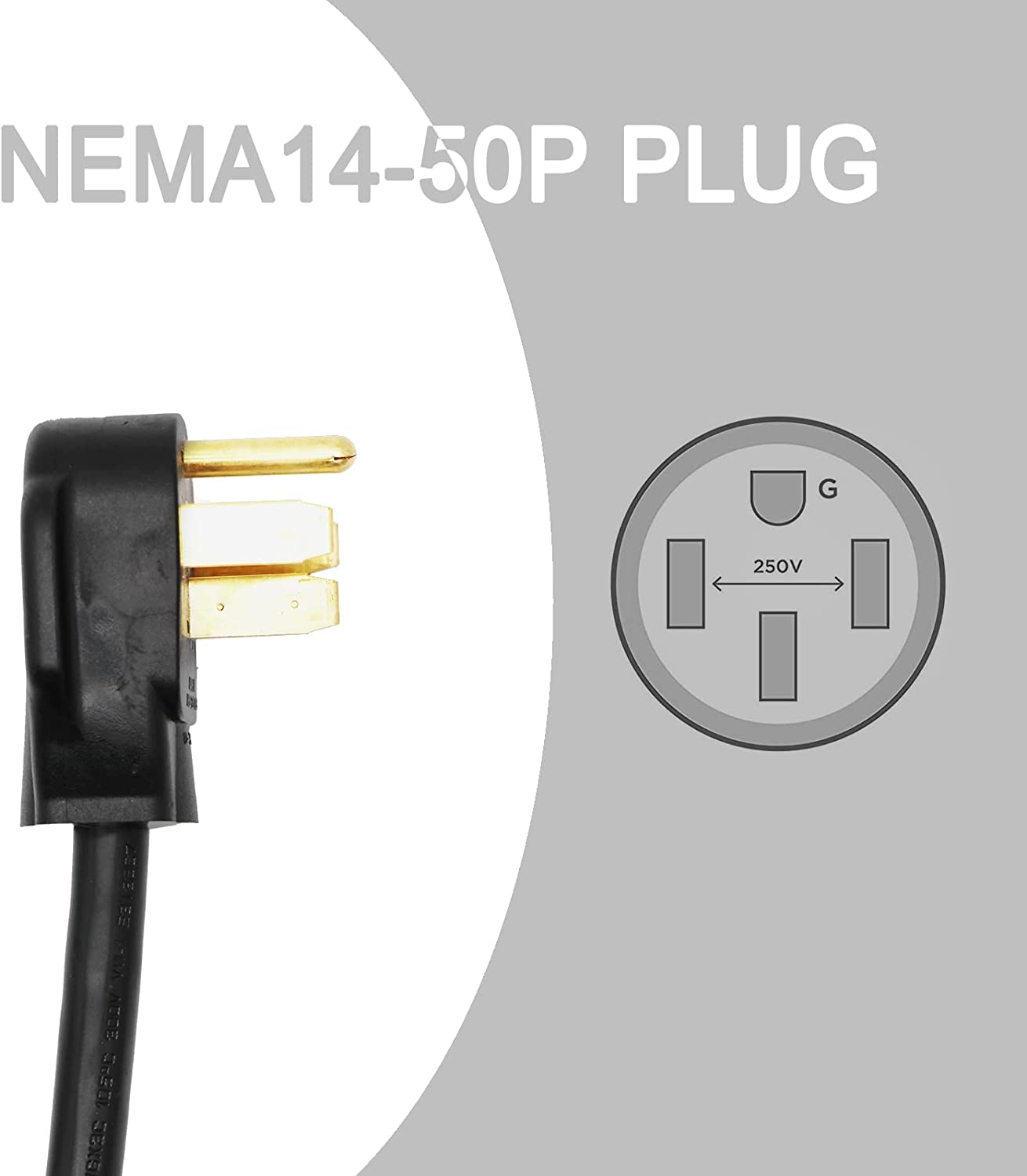 MCEVKELN Estación de carga portátil EV de nivel 2 compatible con autos eléctricos SAE J1772, 240 V, 40 amperios, NEMA 14-50
