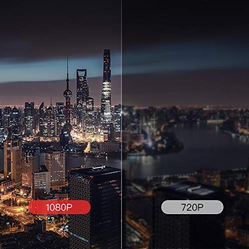 JMGO J6S Native 1080P Full HD 4K Projector with Android, 1100 ANSI lm, Auto Focus, Keystone Correction,DLP, Dolby, 3D, WiFi, Bluetooth Speaker, Smart Home Cinema Video Projector, 300" Picture