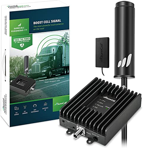 SureCall Fusion2Go OTR - Amplificador de señal de teléfono celular para camiones, camionetas de trabajo, flotas, aumenta 5G/4G LTE