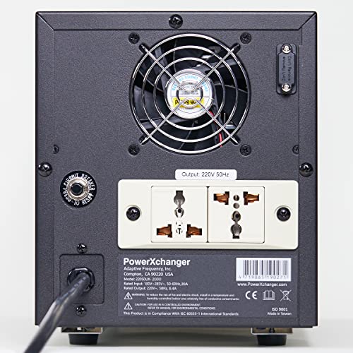 Fuente de alimentación de CA de 220 voltios/50 Hz - Convertidores de voltaje y frecuencia de aumento (2000 VA/1800 W) 22050UX-2K POWER X CHANGER