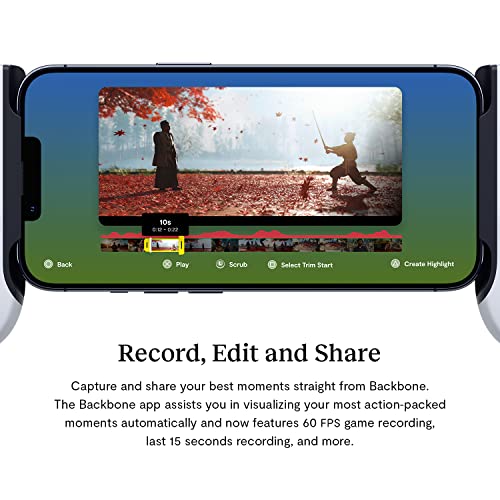 BACKBONE One Mobile Gaming Controller for iPhone [PlayStation Edition] - Enhance Your Gaming Experience on iPhone - Play Xbox, PlayStation, Call of Duty, Roblox, Minecraft, Genshin Impact & More