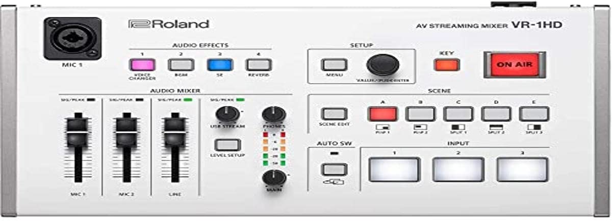 Roland Mezclador profesional de transmisión AV A/V VR-1HD
