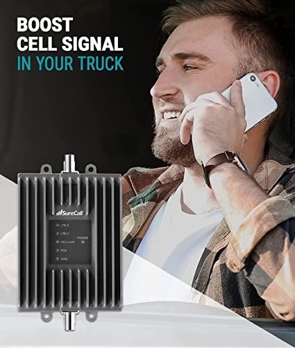 SureCall Fusion2Go OTR - Amplificador de señal de teléfono celular para camiones, camionetas de trabajo, flotas, aumenta 5G/4G LTE