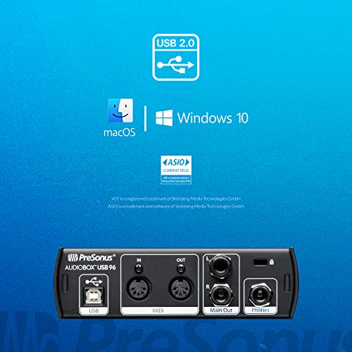PreSonus - AudioBox USB 96 edición 25º aniversario con Studio One Artist y Ableton Live Lite, software de grabación DAW