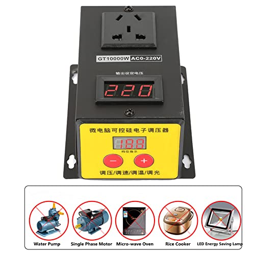 EBTOOLS Controlador de Voltaje Variable, regulador de Voltaje AC 220V 10000W