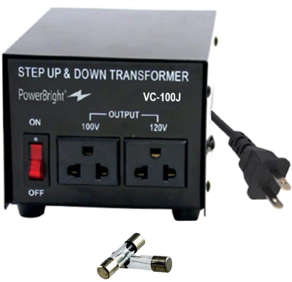 Transformador de voltaje Japan - Mexico interruptor de encendido / apagado 120v a 100v convertidor de voltaje uso DUAL 500watts