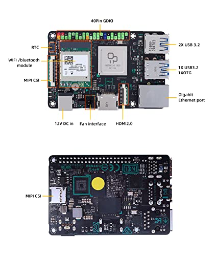 youyeetoo Tinker Board 2S placa única RK3399 Mali-T860 MP4 GPU para AI Android 10 Debian 9 2GB 16GB eMMC WiFi Bluetooth HDMI DP DSI