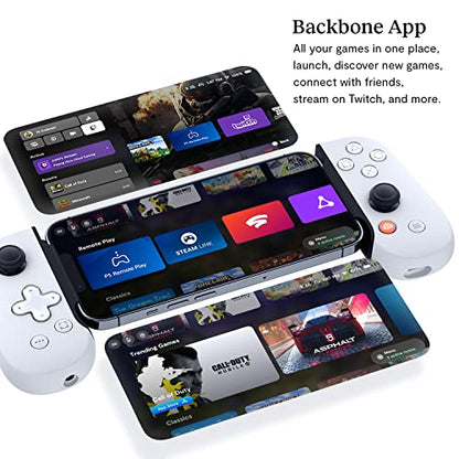 BACKBONE One Mobile Gaming Controller for iPhone [PlayStation Edition] - Enhance Your Gaming Experience on iPhone - Play Xbox, PlayStation, Call of Duty, Roblox, Minecraft, Genshin Impact & More