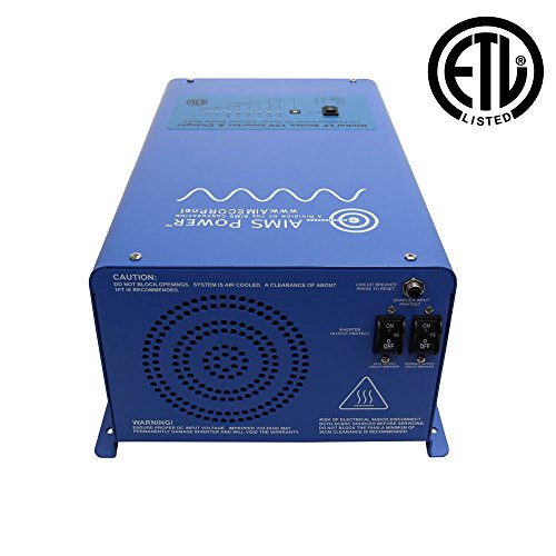 AIMS Power - 3000 vatios de baja frecuencia inversor sinusoidal, puro cargador de inversor, enumerado según las normas UL 458