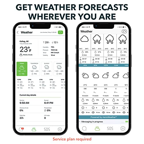 ZOLEO Comunicador satelital – Mensajero de texto SMS global bidireccional y correo electrónico, alerta SOS de emergencia, registro y ubicación GPS – Accesorio para teléfono inteligente Android iOS ZL1000
