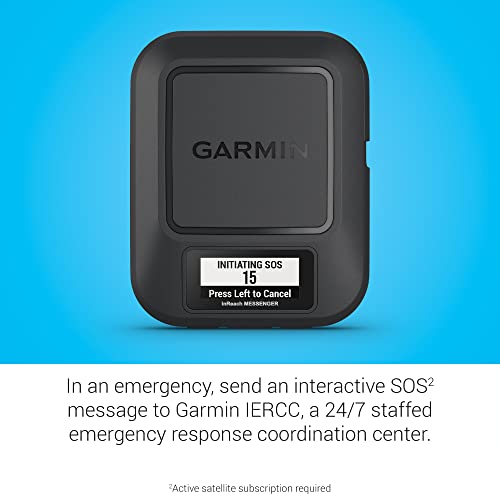 Garmin Comunicador satelital portátil inReach® Messenger, mensajería bidireccional global - A04354