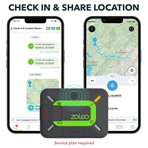 ZOLEO Comunicador satelital – Mensajero de texto SMS global bidireccional y correo electrónico, alerta SOS de emergencia, registro y ubicación GPS – Accesorio para teléfono inteligente Android iOS ZL1000