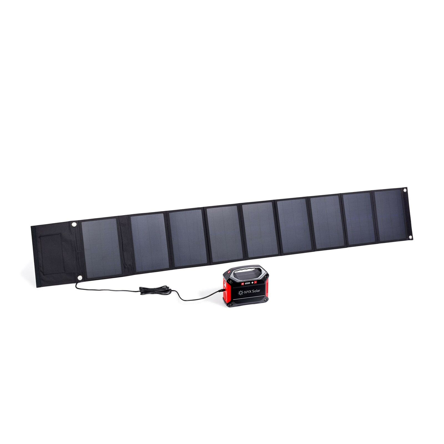 Compact Solar Generator: 60W Solar Panel 155Wh Lithium Ion Battery