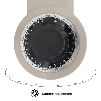 LVYUAN Regulador de voltaje variable del transformador variable, salida 0-130 V, entrada de 110 V-120 V (500 VA)