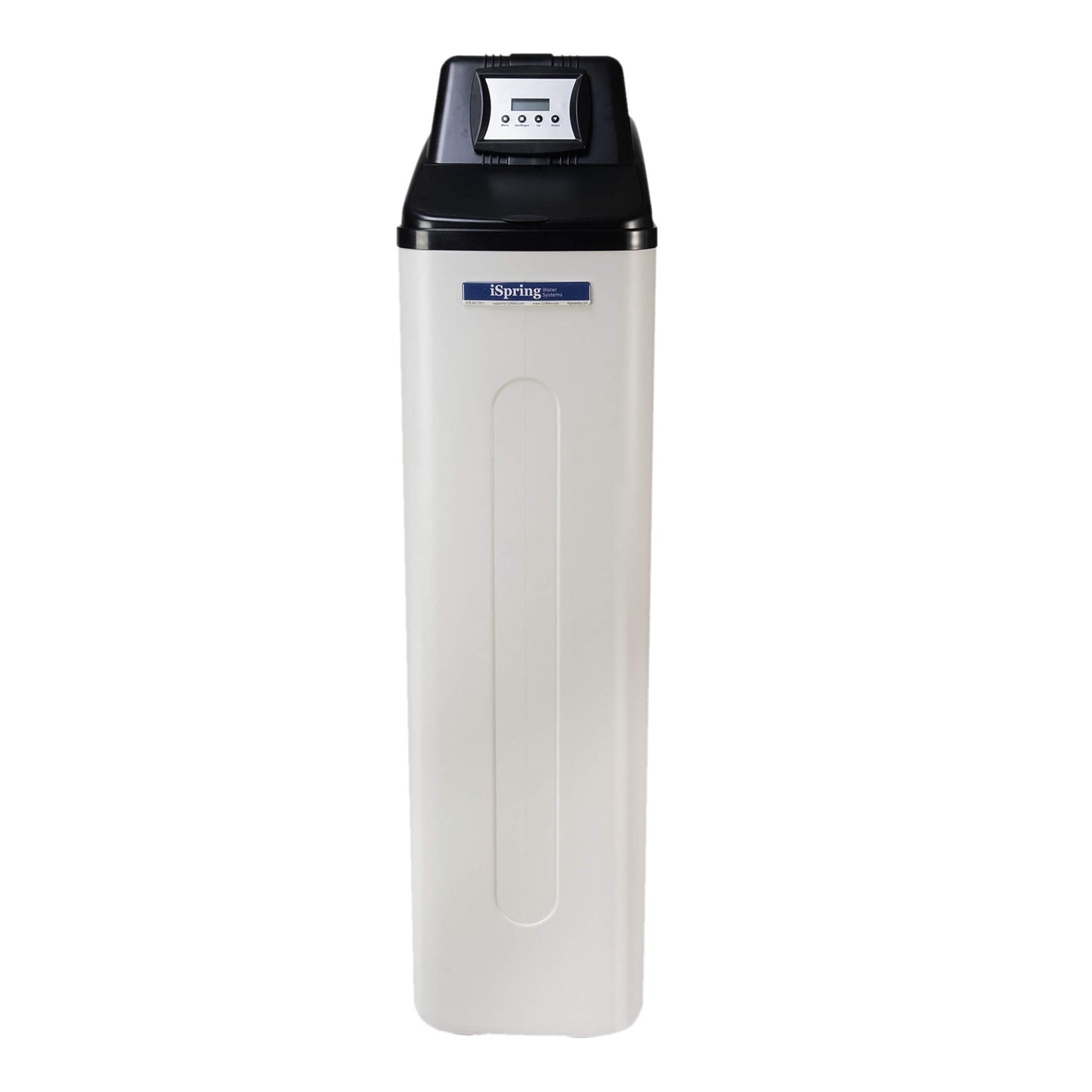 iSpring Sistema de suavizante de agua para toda la casa con función de lavado a retraso, 45,000 granos de alta capacidad para hogares y negocios, modelo: WCS45KG