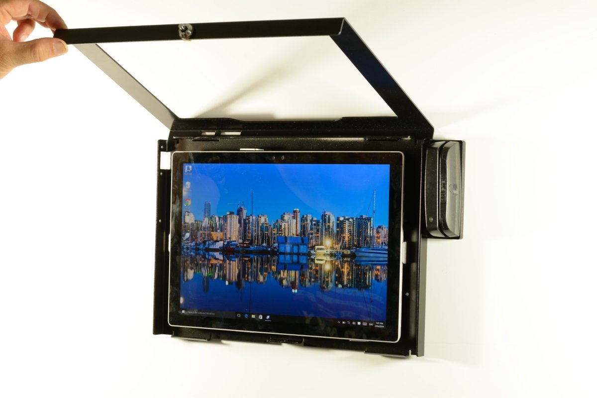 TABcare Locking Wall Mount Metal Enclosure for MS Surface Pro 3 4 6 2017 - Kiosk