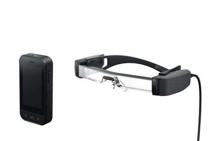 Epson Moverio BT-40S - Gafas inteligentes con binocular, 1080p, pantallas transparentes y controlador táctil inteligente