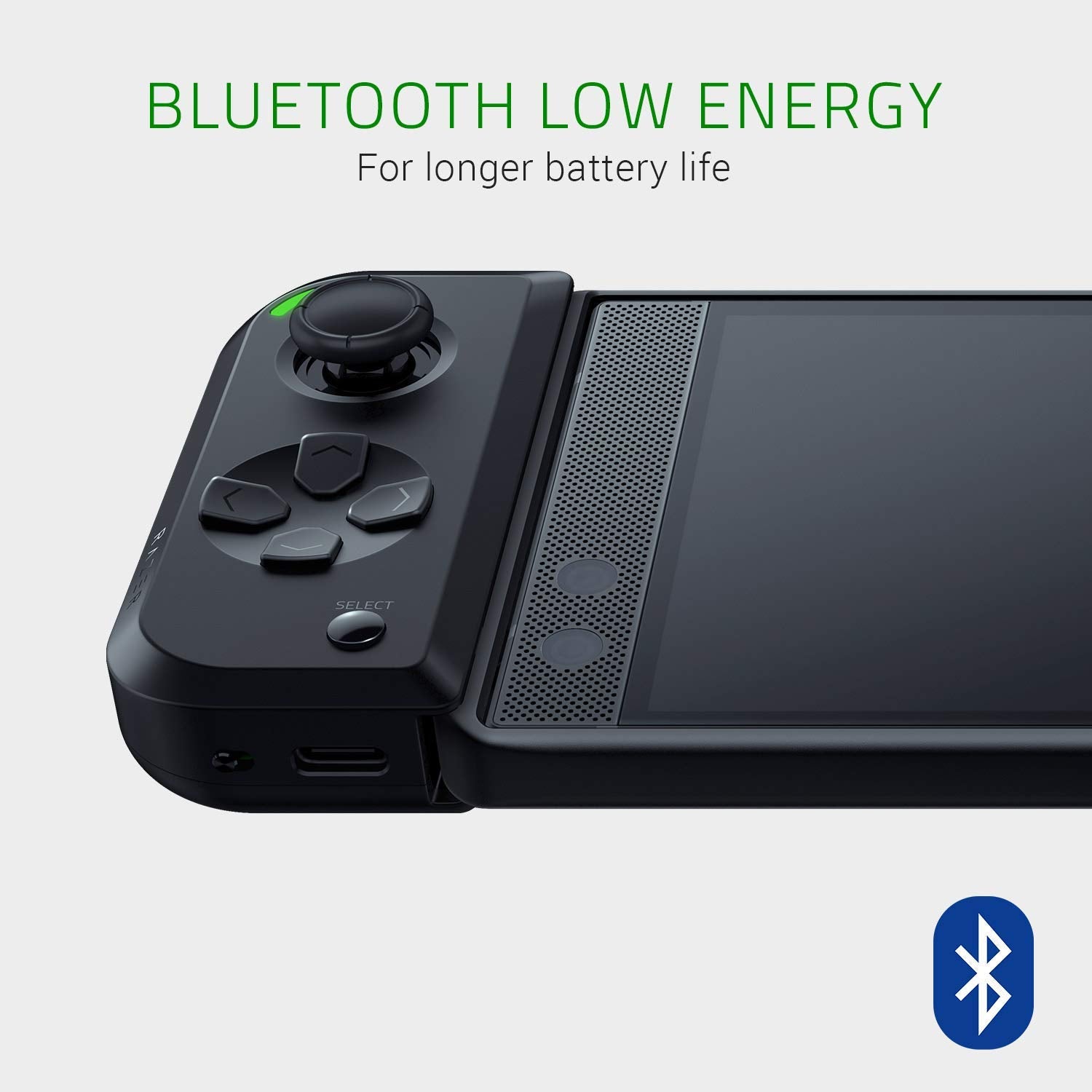 Razer Junglecat Dual-Sided Mobile Game Controller for Android: Modular Design - 100 Hr Battery Life - Bluetooth Low-Latency - Compatible w/ Razer Phone 2, Galaxy Note 9, Galaxy S10+