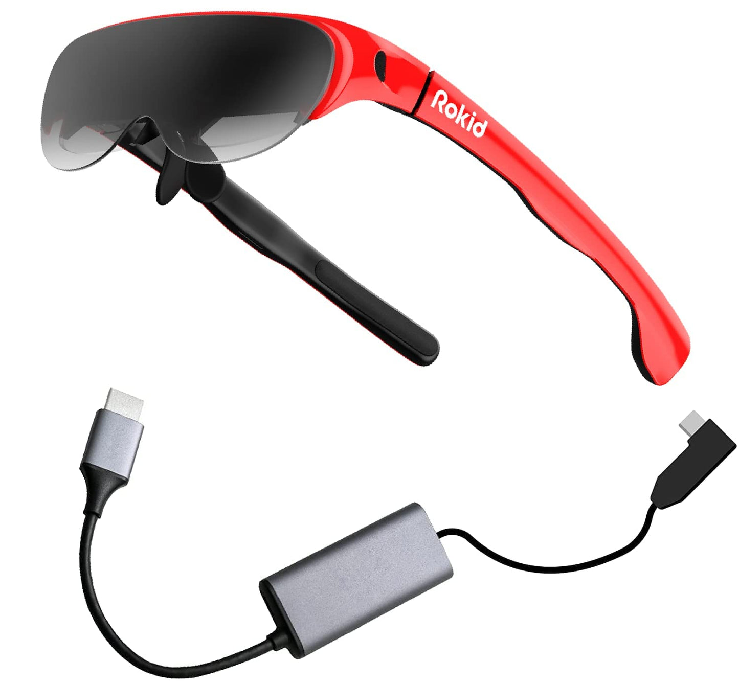 Rokid Air AR Glasses Augmented Reality Wearable Tech Headsets Smart Glasses Myopia Friendly Portable Massive Screen 1080P HDMI