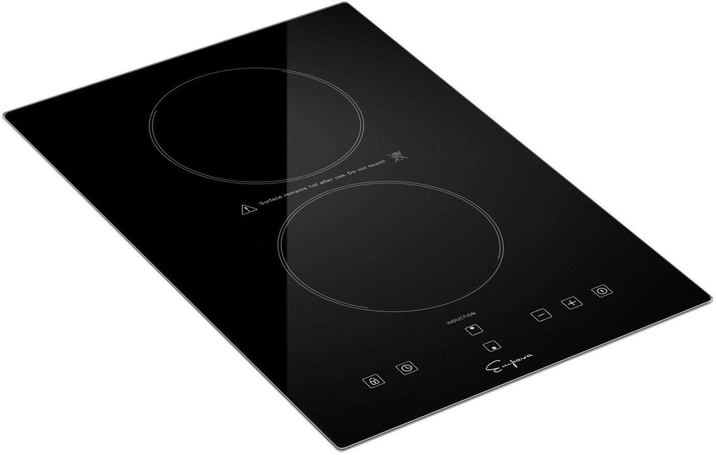 Empava 24" Electric Induction Cooktop with 4 Booster Burners Smooth Surface Black Tempered Glass EMPV-IDC24