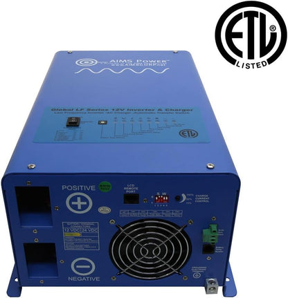 AIMS Power - 3000 vatios de baja frecuencia inversor sinusoidal, puro cargador de inversor, enumerado según las normas UL 458