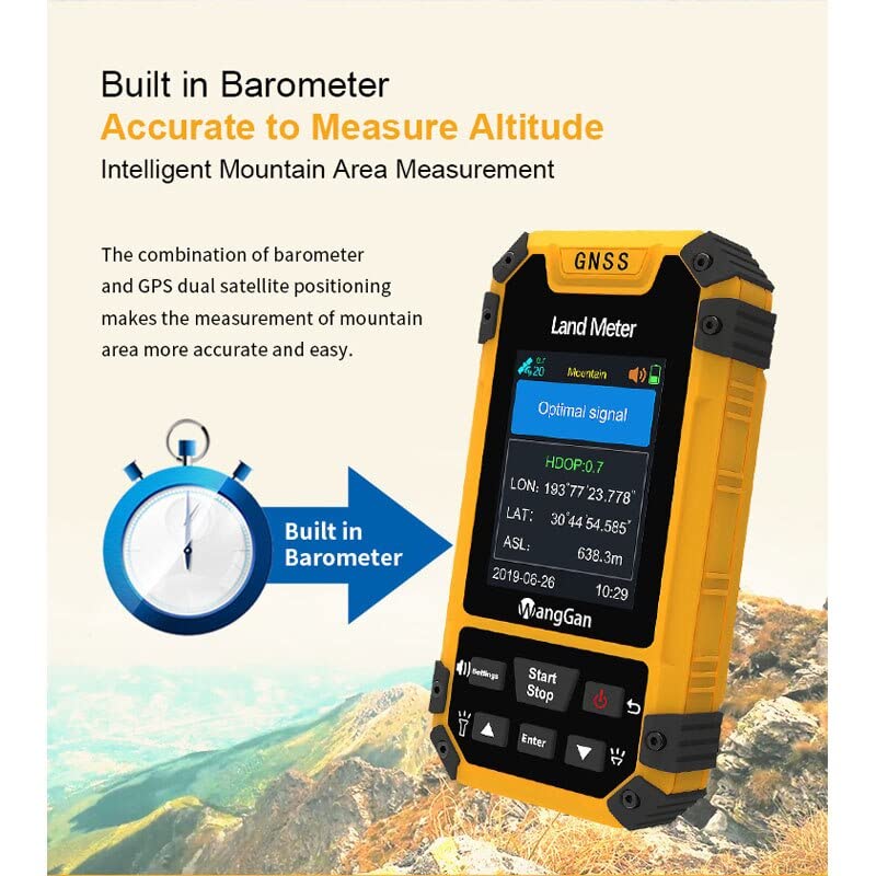 Land Meter S4 Pantalla a color GPS Medidor de tierra, máquina de topografía profesional GNSS, medición de área de receptor GNSS, medidor de tierra
