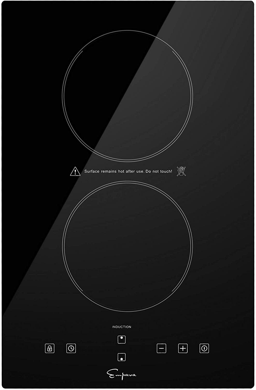 Empava 24" Electric Induction Cooktop with 4 Booster Burners Smooth Surface Black Tempered Glass EMPV-IDC24
