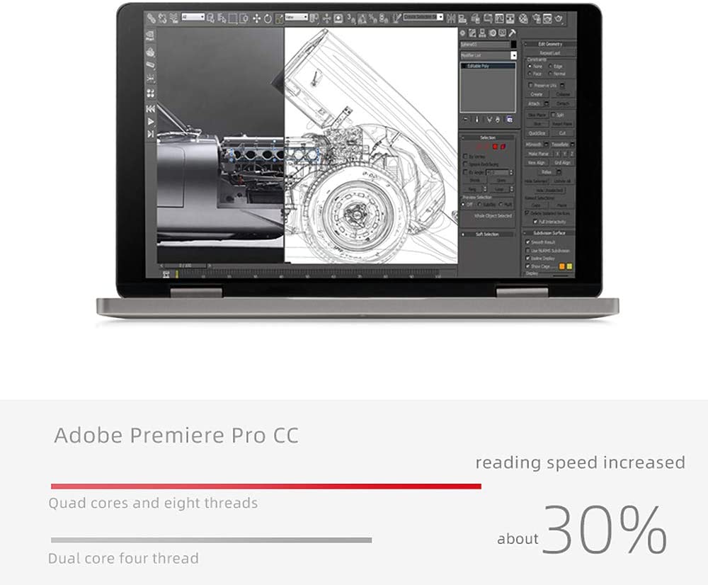 One Netbook One Mix 3 PRO Platinum Edition Yoga CPU Intel 10th I7-10510Y 8.4" Mini Pocket Laptop Ultrabook UMPC Win 10 Home, 2560X1600 Touch Screen Tablet PC 16GB RAM/512GB PCIE SSD Storage