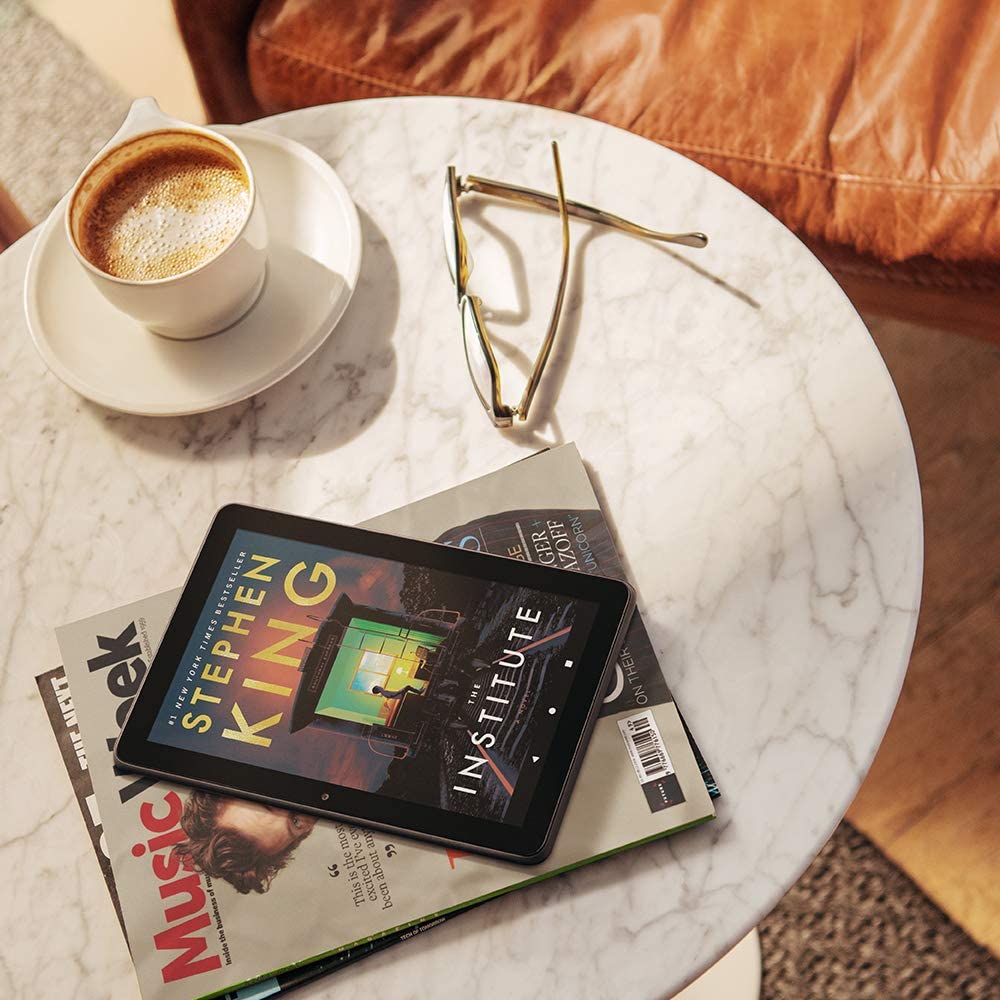 All-new Fire HD 8 Plus tablet, HD display, 32 GB, our best 8" tablet for portable entertainment, Slate, without ads