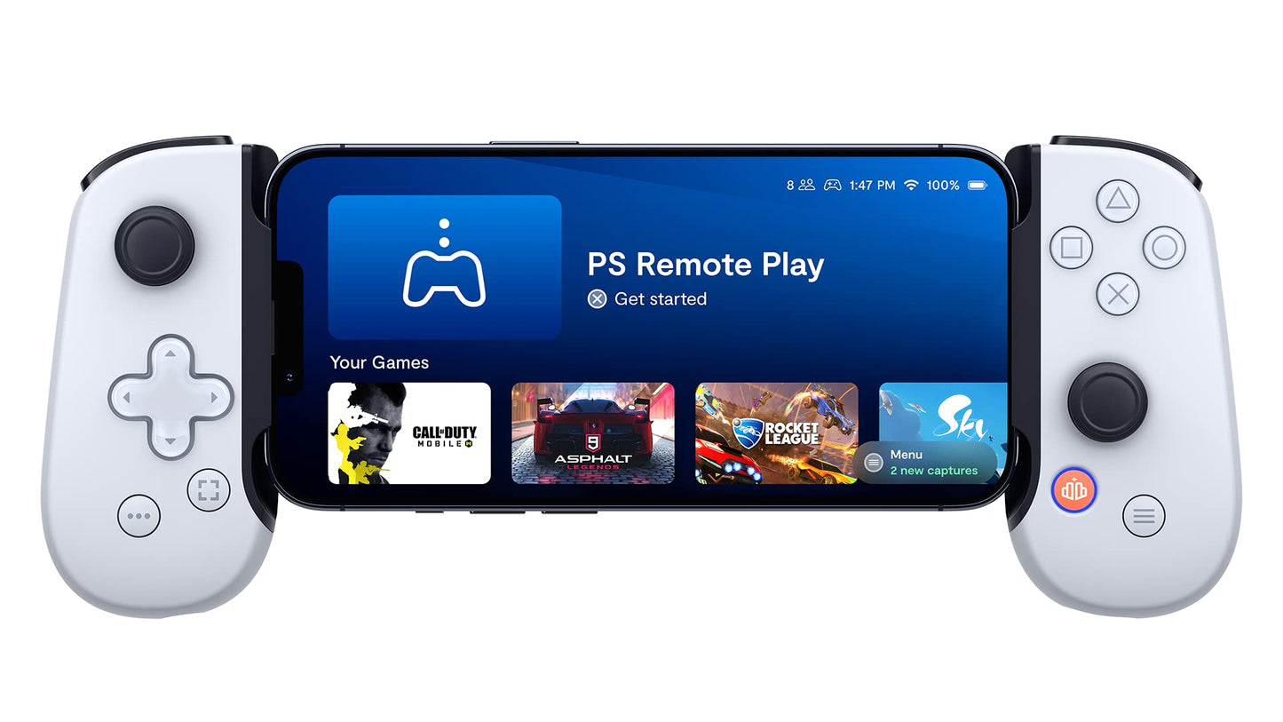 BACKBONE One Mobile Gaming Controller for iPhone [PlayStation Edition] - Enhance Your Gaming Experience on iPhone - Play Xbox, PlayStation, Call of Duty, Roblox, Minecraft, Genshin Impact & More