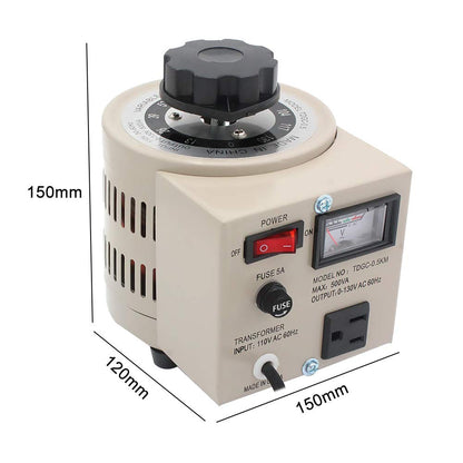 Regulador de voltaje variable del transformador variable, salida 0-130 V, entrada de 110 V-120 V