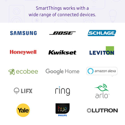 Samsung SmartThings Hub 3rd Generation [GP-U999SJVLGDA] Smart Home Automation Hub Home Monitoring Smart Devices - Alexa Google Home Compatible - Zigbee