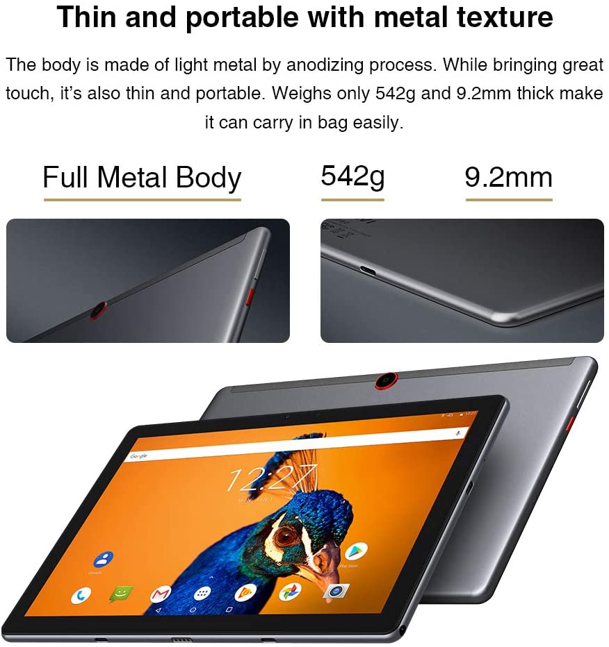 CHUWI SurPad Android 10.0 Tablet con teclado 4G LTE Unlocked Phablet 10.1-inch 1920x1200 IPS Touchscreen Helio P60 Octa-Core 4GB RAM 128GB UFS2.1 USB-C
