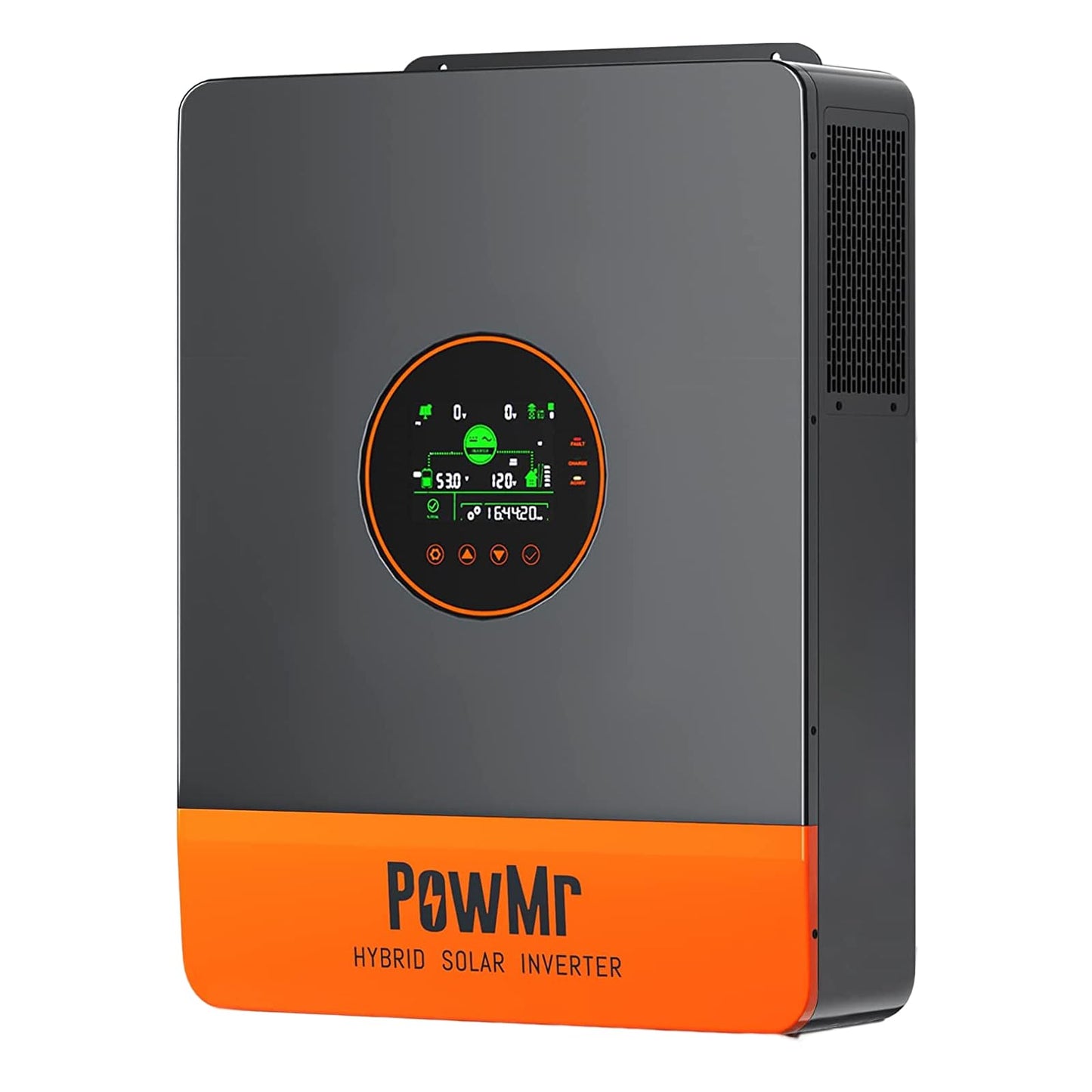 Inversor solar híbrido de 5000 W 48 V CC a 120/208/240 V salida de CA, inversor de corriente de onda sinusoidal pura con controlador de carga MPPT de 100 A, soporte paralelo, adecuado para baterías de litio/LiFePO4/plomo ácido de 48 V
