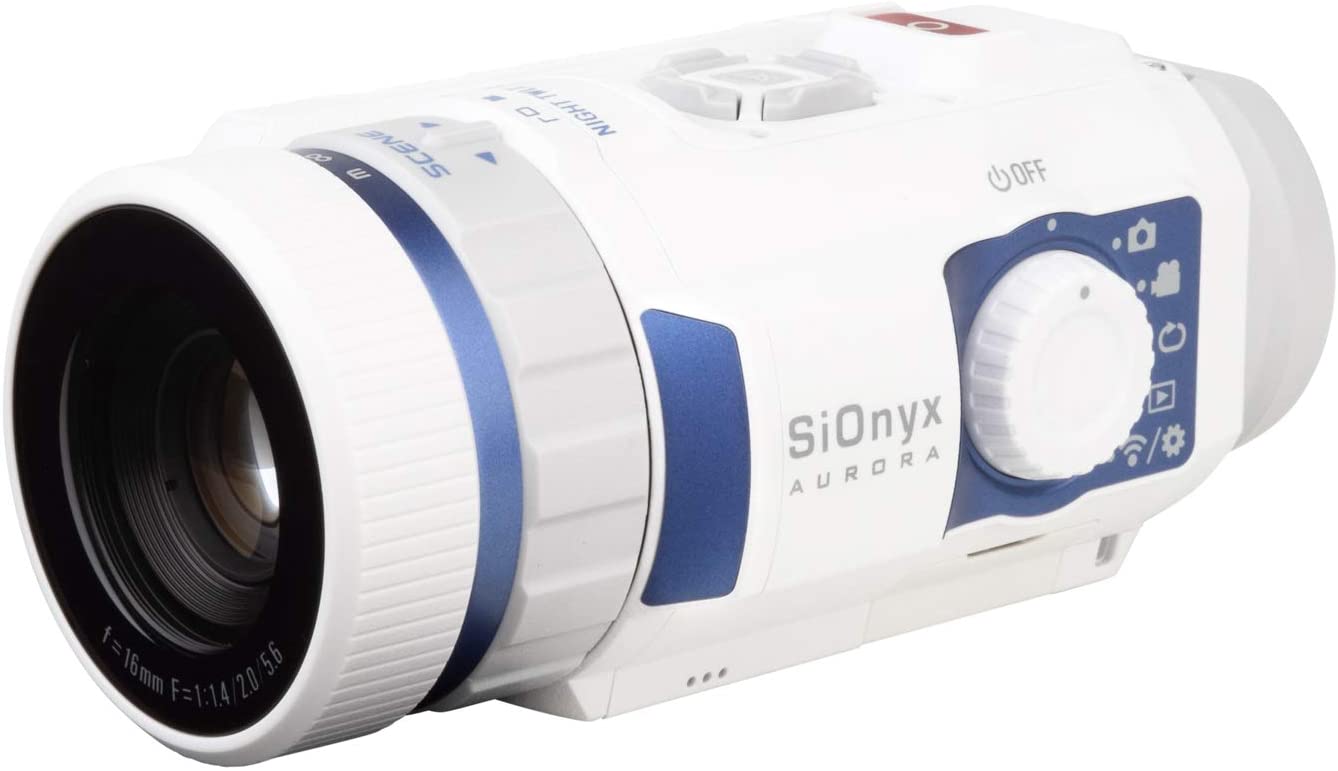 SiOnyx Aurora Sport  Camara de visión nocturna digital a color Ultra baja luz con sensor IR tecnología resistente al agua IP67 WiFi y lapso de tiempo