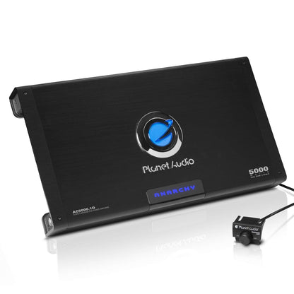 Planet Audio AC50001D 5000W MAX Anarchy Series Class D Monoblock Power Amplifier