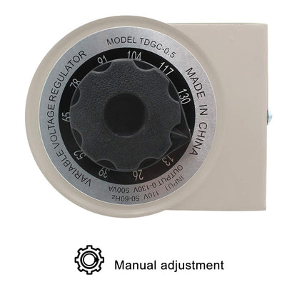 Regulador de voltaje variable del transformador variable, salida 0-130 V, entrada de 110 V-120 V