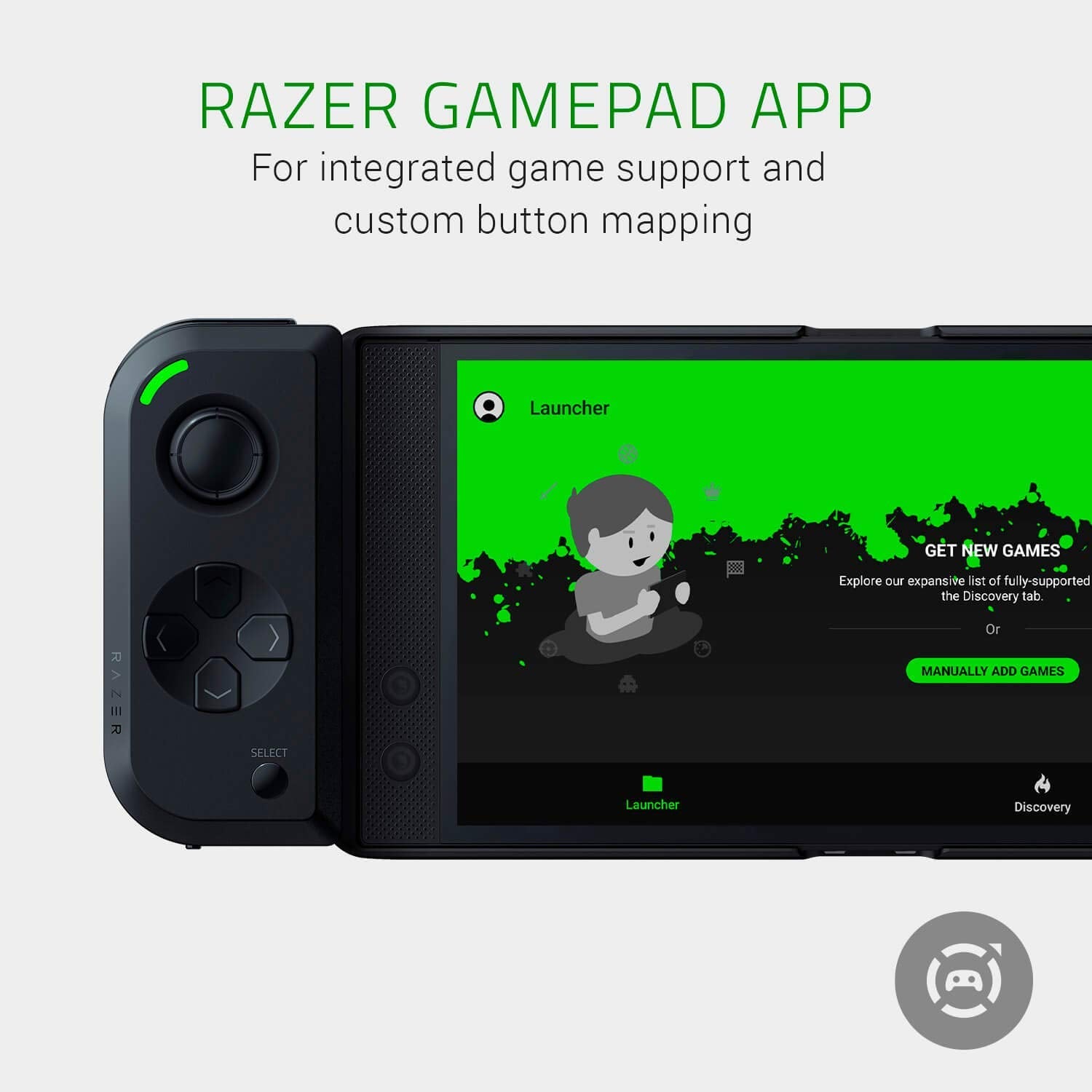 Razer Junglecat Dual-Sided Mobile Game Controller for Android: Modular Design - 100 Hr Battery Life - Bluetooth Low-Latency - Compatible w/ Razer Phone 2, Galaxy Note 9, Galaxy S10+