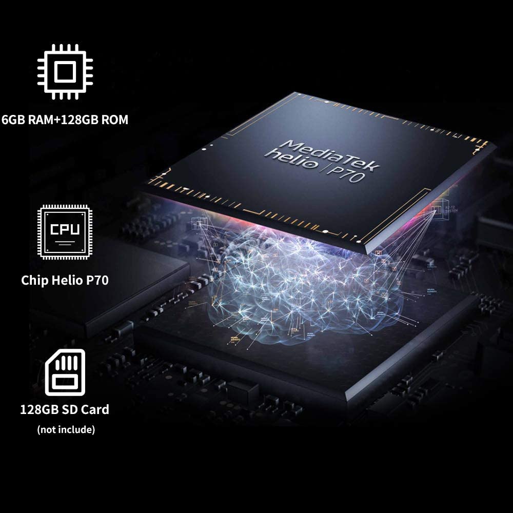 Blackview BV6300Pro (2020) Android 10 Celulares resistentes, 16 MP HDR Quad Cámaras traseras, 6 GB + 128 GB IP68/69K Smartphone, 4380 mAh Batería Carga inalámbrica 0.457 in Slim Body 4G - Negro