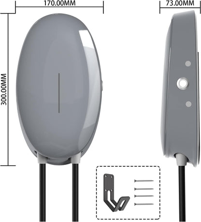 WISSENERGY - Cargador eléctrico de 40 A EV nivel 2 para coche, 220 V-240 V, 8,8 KW WSDD054 para interiores y exteriores NEMA 14-50 EV conector J1772 (40 A, NEMA 14-50)