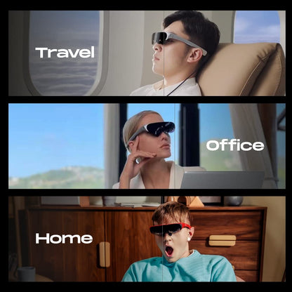 Rokid Air AR Glasses Augmented Reality Wearable Tech Headsets Smart Portable Massive Screen 1080P Dual Display,43°FoV, 55PPD