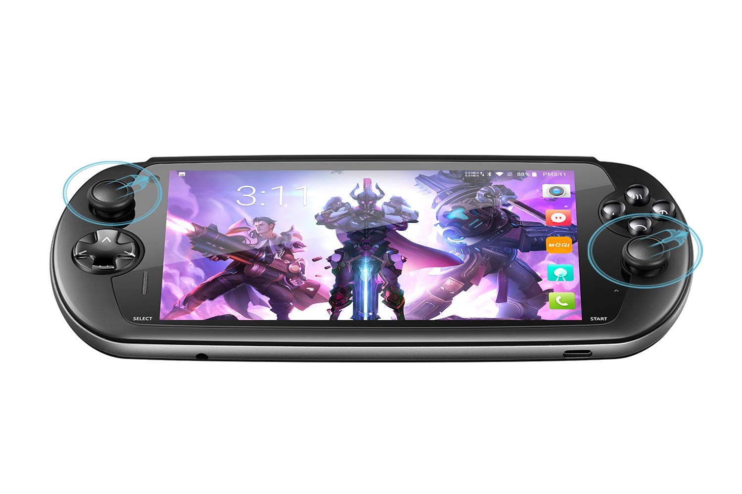 MOQI I7S Game Phone Handheld 6" Touchscreen Game Console, Android 8.1 SDM-710 8-Core Qualcomm Kryo 360 CPU,Adreno 616 GPU, 6GB RAM, 64GB ROM, 6000mAh Battery Support Qualcomm APTX and QC 3.0