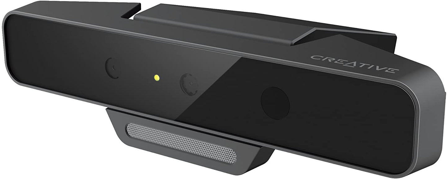 Creative Blasterx Senz3D Depth Sensing Webcam with High 60FPS Video Streaming Security Camera, Black (73VF081000000)