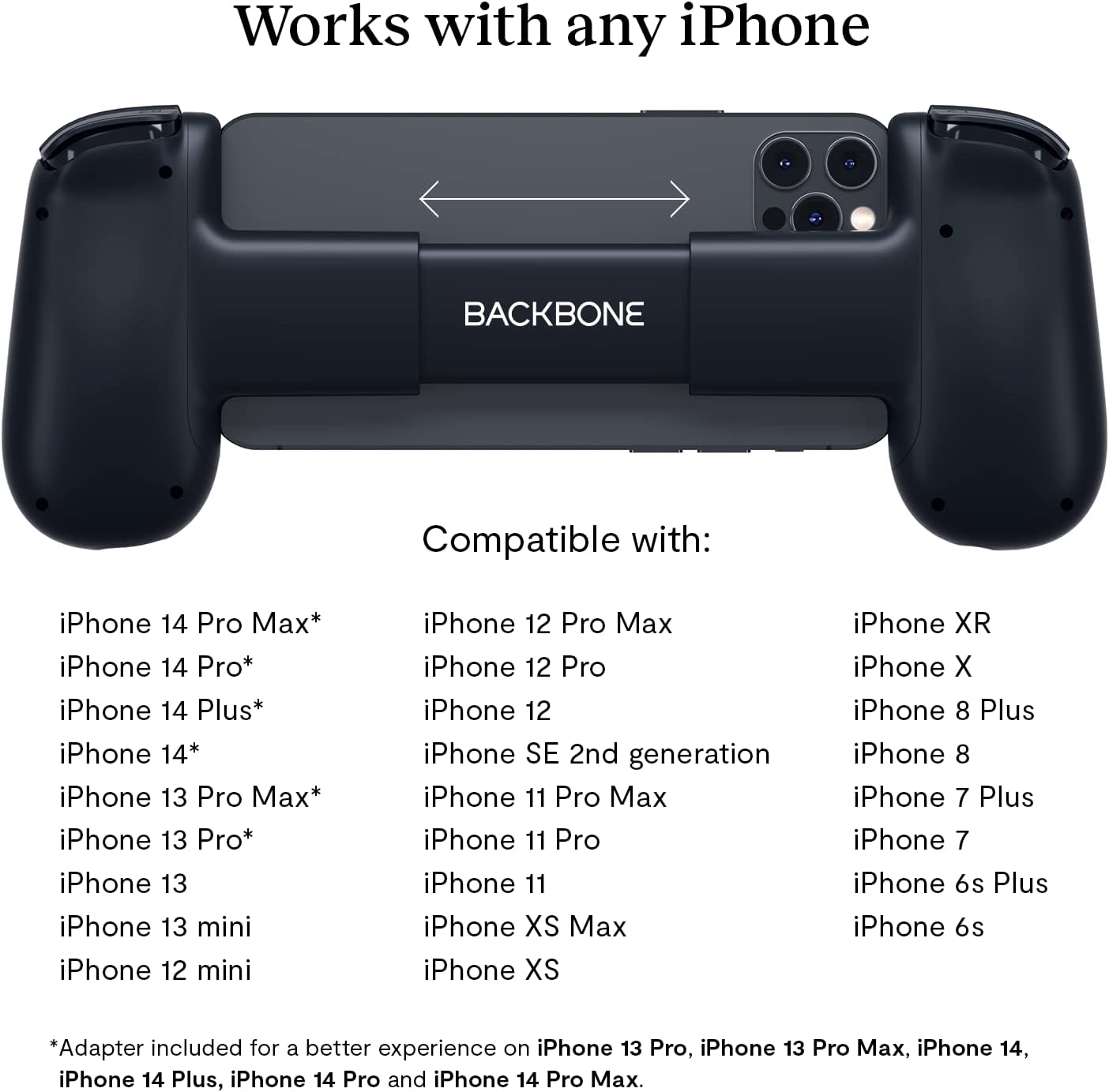 BACKBONE One Mobile Gaming Controller for iPhone [PlayStation Edition] - Enhance Your Gaming Experience on iPhone - Play Xbox, PlayStation, Call of Duty, Roblox, Minecraft, Genshin Impact & More