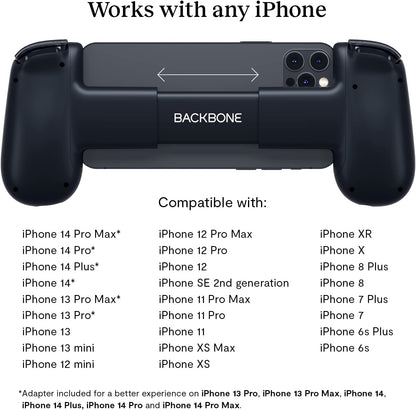 BACKBONE One Mobile Gaming Controller for iPhone [PlayStation Edition] - Enhance Your Gaming Experience on iPhone - Play Xbox, PlayStation, Call of Duty, Roblox, Minecraft, Genshin Impact & More