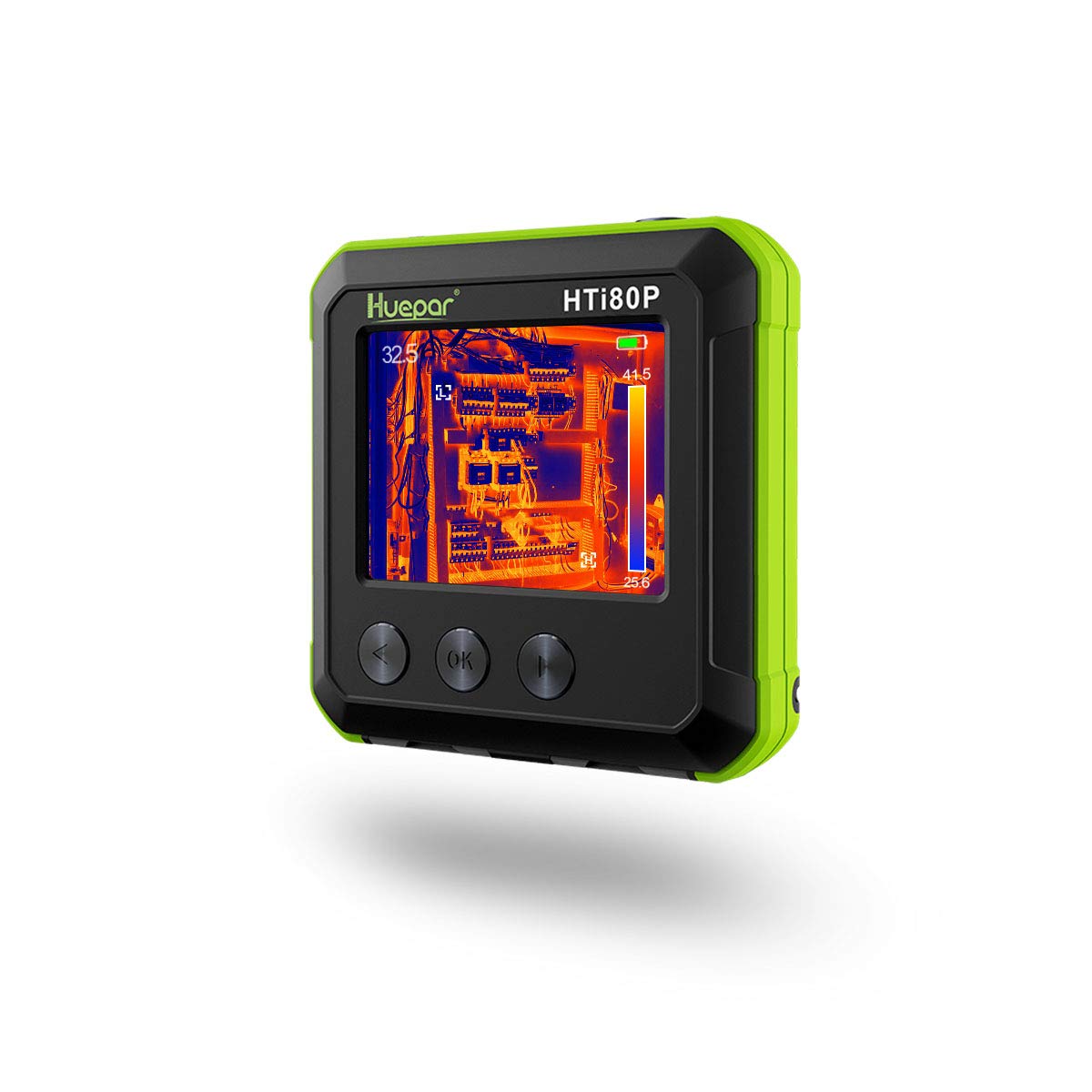 Cámara termográfica IR de bolsillo Huepar 80x60 Resolución infrarroja imágenes térmicas  seguimiento de temperatura y emisividad ajustable HTi80P