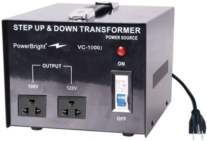 Transformador de voltaje Japan - Mexico interruptor de encendido / apagado 120v a 100v convertidor de voltaje uso DUAL 500watts